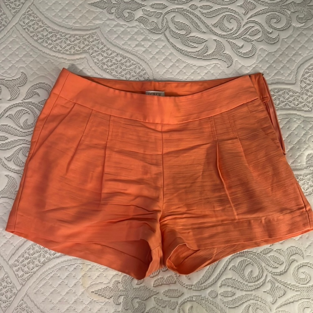 J Crew Size 4 orange shorts - worn once!